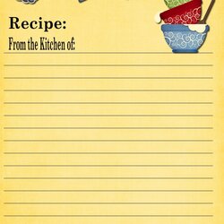 Admirable Best Images Of Full Page Printable Recipe Cards Free Template Card Templates Book Blank Recipes