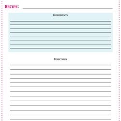 Eminent Free Printable Recipe Cards Life On Drive Template Templates Card Recipes Editable Book Cookbook