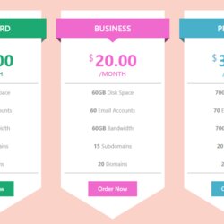 Wizard Cool Bootstrap Pricing Table Examples Download Free Template
