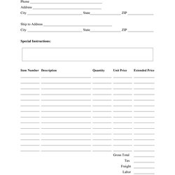 Sterling Order Form Templates Work Change More Template
