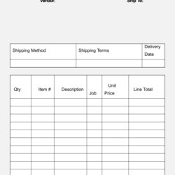 Wonderful Best Free Printable Blank Order Forms For At Form Template