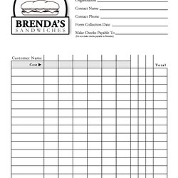 Great Order Form Templates Work Change More Template