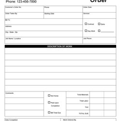Superior Order Form Templates Work Change More Template