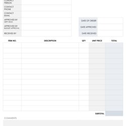 Best Images Of Free Printable Blank Order Forms Form Template Via