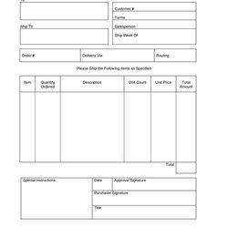 Admirable Simple Order Form Template Word Purchase