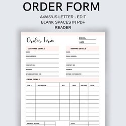 Marvelous Order Form Small Business Printable Invoice Templates