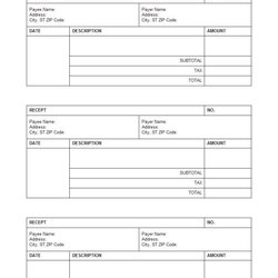 Perfect Receipt Template Free