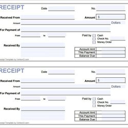 Worthy Free Printable Receipt Templates Sample Template Receipts Purchase Samples Deposit Invoice