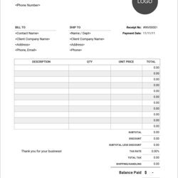 Marvelous Free Receipt Templates Download For Microsoft Word Excel And Receipts Invoice Template