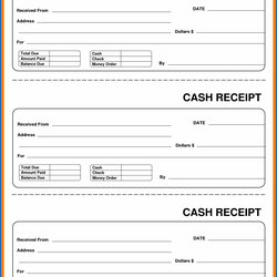 Fine Free Printable Receipt Template Templates Cash Example