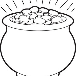 Champion Printable Pot Of Gold Coloring Page For Kids