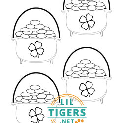 Fine Free Printable Pot Of Gold Templates Tigers
