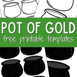 Smashing Pot Of Gold Templates Perfect For St Day Crafts Free Printable