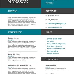 Perfect Download Microsoft Word Resume Template Free Templates