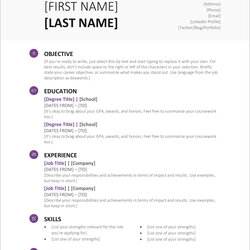 Outstanding Free Modern Resume Templates Minimalist Simple Clean Design Microsoft Template Office Word Format
