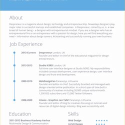Cool Resume Templates Free Of Template Designs Tom Posted Comments