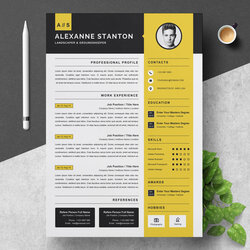 Creative Professional Resume Templates Inventor Curriculum Vitae Clean And Modern Design Template Ms Word