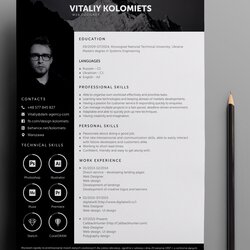 Superb The Best Free Creative Resume Templates Of Sharp Skills Focus Bring Into Screen Shot At Am