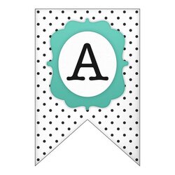 The Highest Quality Triangle Banner Template Free Best Printable Alphabet Polka Dot Letters Birthday Banners