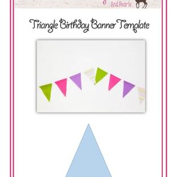 Triangle Banner Template By On
