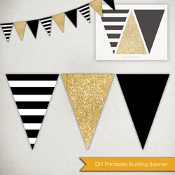 Triangle Banner Template Free Bunting Modern Hombre Pages Announcements