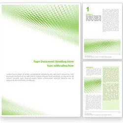 Exceptional Word Template Documents Green