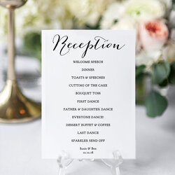 Excellent Reception Program Printable Wedding Card In Sizes Template Table Sign Spy Signature Editable Game