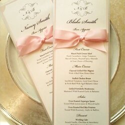 Swell Wedding Reception Program Templates Vector Template Simple Printable
