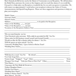 Cool Free Wedding Templates Receptions And On Itinerary Reception Template Order Events List Event Schedule