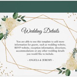 Fantastic Wedding Reception Card Designs Templates Template Green Buy Now Ivory