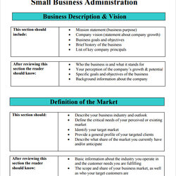 Excellent Free Sample Business Plan Templates In Ms Word Example Template