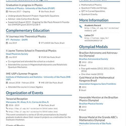 Spiffing Latex Resume Templates And For
