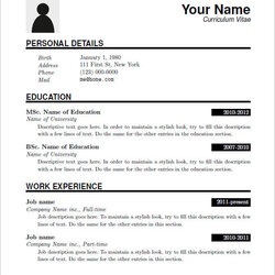 Out Of This World Latex Resume Templates Doc Template Business Zip Free Download