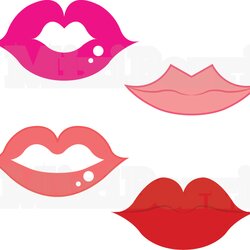 Wonderful Best Images Of Free Printable Lip Template Photo Lips Templates Sexy Booth Pattern Applique Outline