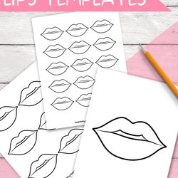 Lips Templates Free Printable Template