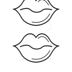 Eminent Pretty Lips Templates Cassie Black And White Pattern