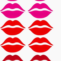 Exceptional Lips Printable Template