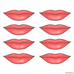 Printable Lips Template Lip For Use
