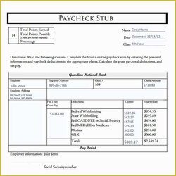 Superb Free Check Stub Template Of Create Print Out Pay Stubs Samples