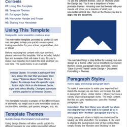 Legit Free Newsletter Templates For Word Template Microsoft Letter Layout Business Weekly School Printable