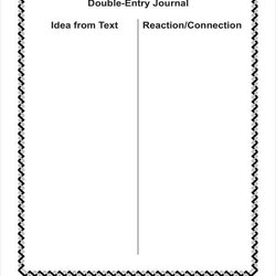 Superb Double Entry Journal Templates Doc Template Blank