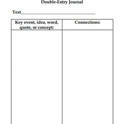 Worthy Double Entry Journal Templates In Template