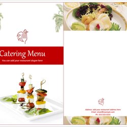 Eminent Catering Menu Template Word Templates