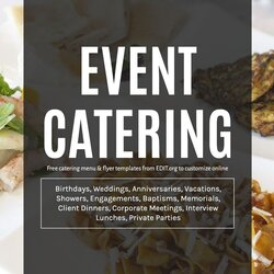 Event Catering Menu Maker Online Pricing Template Free Print