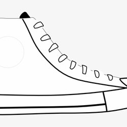 Tremendous Free Pete The Cat Shoe Template Printable Templates Shoes Black And White