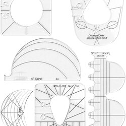Great Quilting Template Set Best Gadget Store