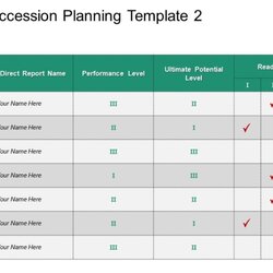 Fine Sample Succession Planning Template Business Excel Example Design