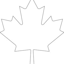 Swell Canada Day Maple Leaf Template Crafts Drawing Logo Canadian Outline Flag Coloring Living Step File