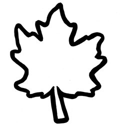 Excellent Maple Leaf Pattern Printable Best Template Leaves Fall Oak Crafts Outline Cut Autumn Templates Clip