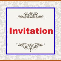 Free Invitation Templates Word